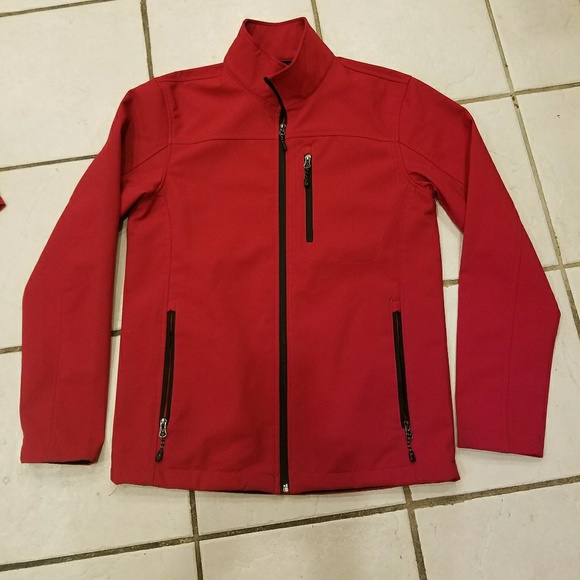 swiss tech jacket red